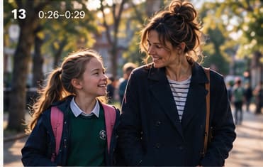 A mother and daughter enjoying a walk together